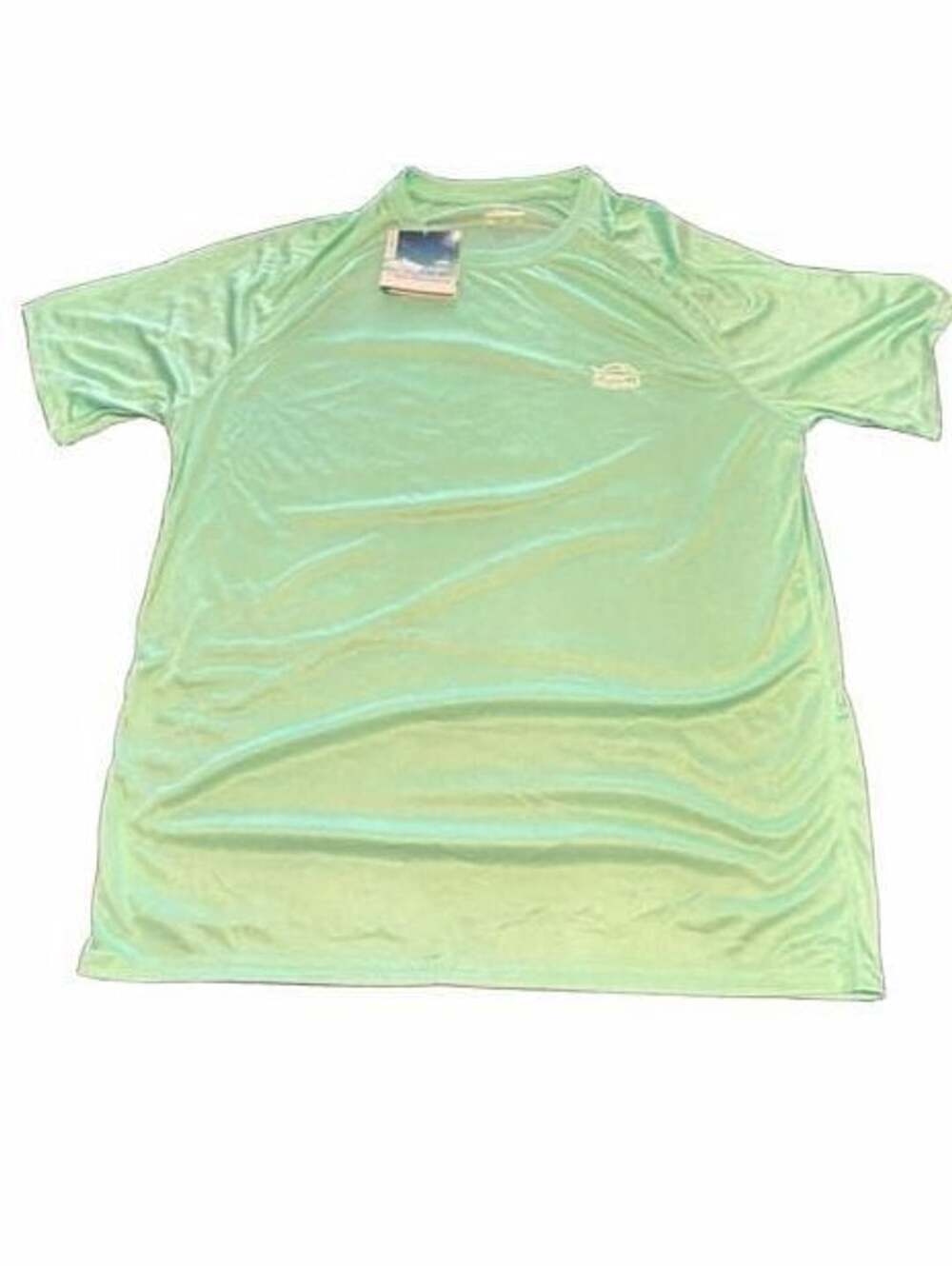 Willit Sun Protection Shirt Mens Size L Light Green/Blue UPF 50+